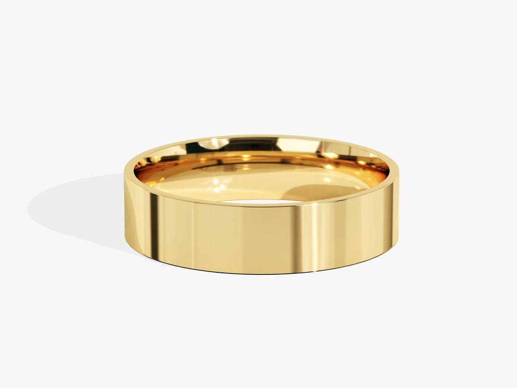 5.0mm Shine Classic Flat Wedding Band - Doozy Diamonds