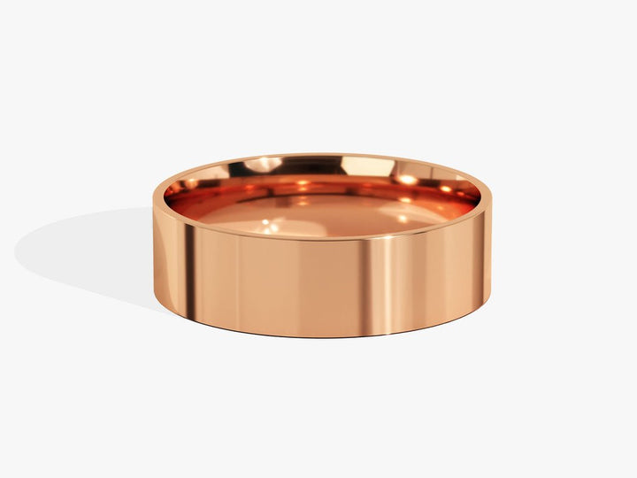 6.0mm Classic Flat Wedding Band For Women - Doozy Diamonds