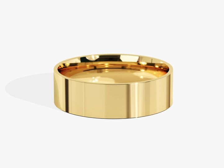 6.0mm Classic Flat Wedding Band For Women - Doozy Diamonds