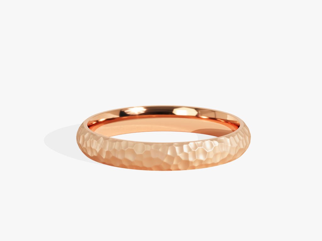 3.0mm Hammered Dome Women's Wedding Band - Doozy Diamonds
