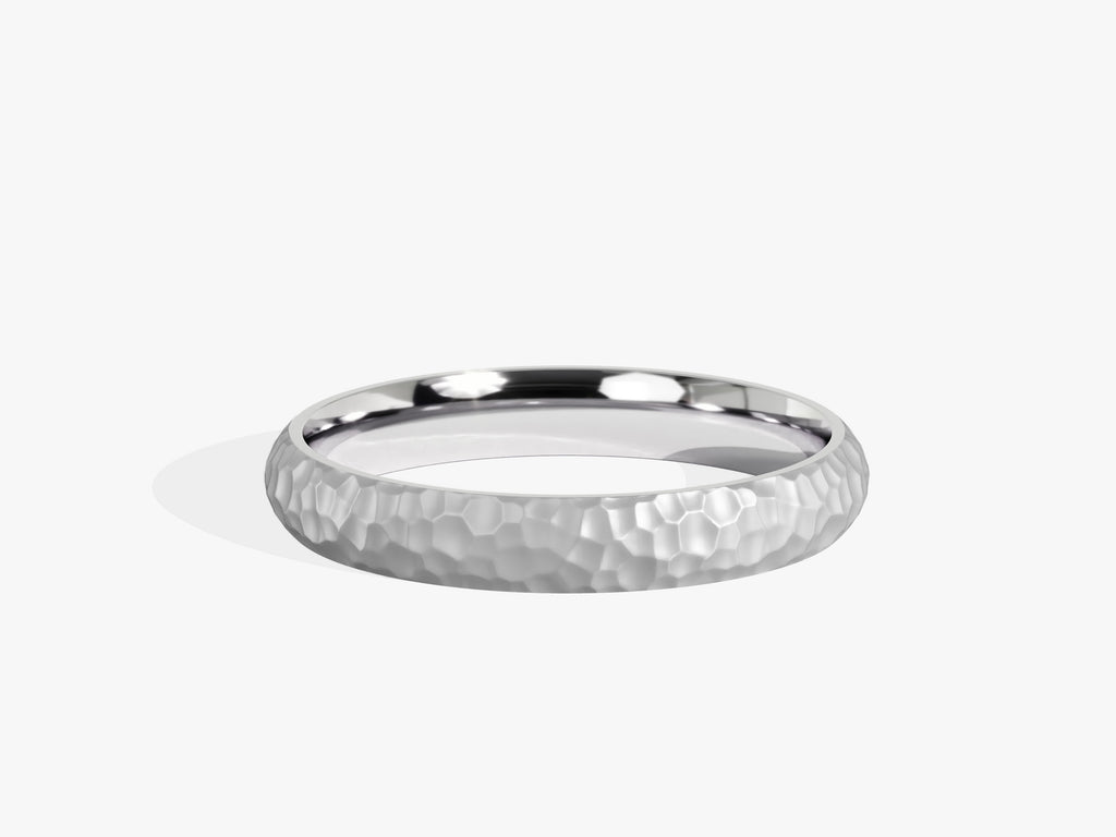 3.0mm Hammered Dome Women's Wedding Band - Doozy Diamonds