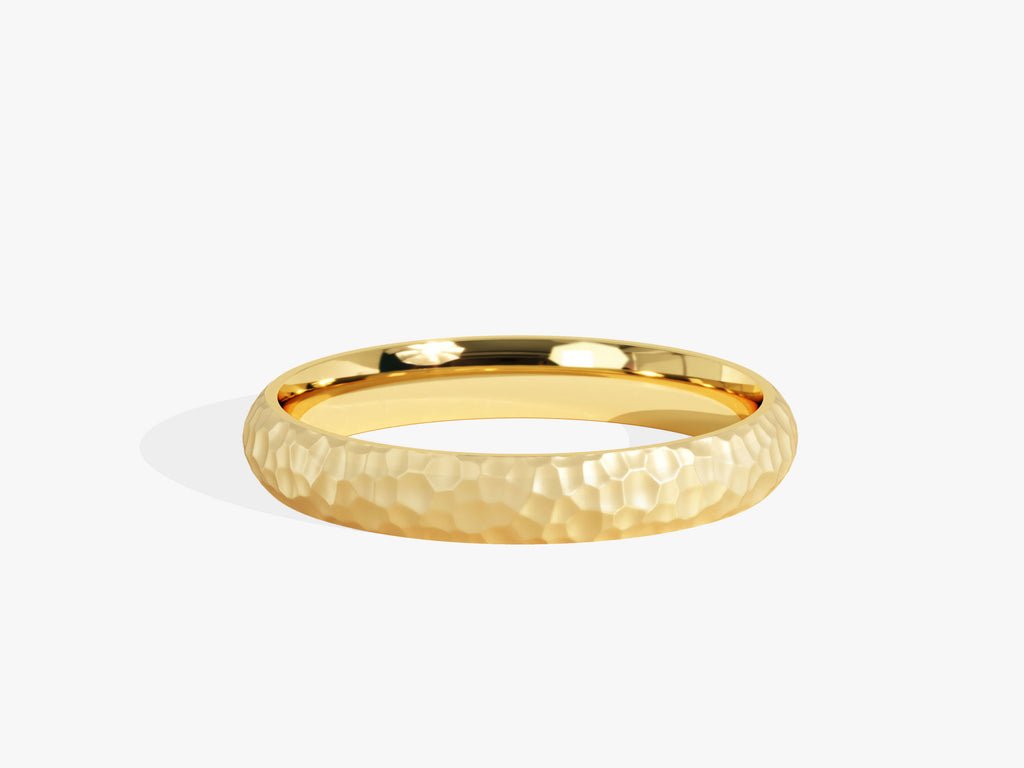 3.0mm Hammered Dome Women's Wedding Band - Doozy Diamonds