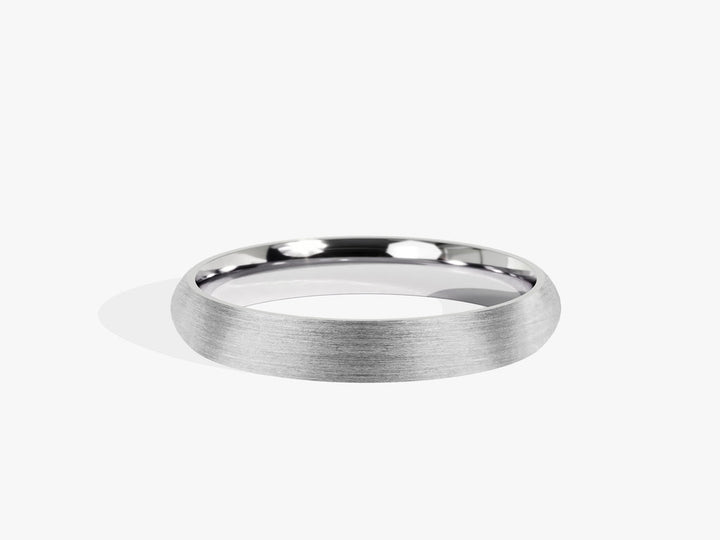 3.0mm Classic Dome Wedding Band - Matte Brushed, Anniversary Gift Idea - Doozy Diamonds