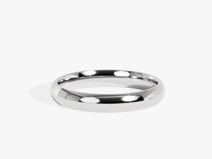 3.0mm Classic Dome Wedding Band Minimalist Wedding Ring - Doozy Diamonds