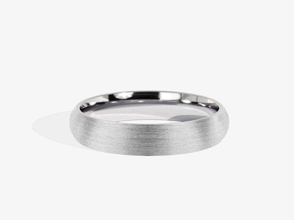 4.0mm Matte Brushed Wedding Classic Dome Band Anniveary Gift - Doozy Diamonds