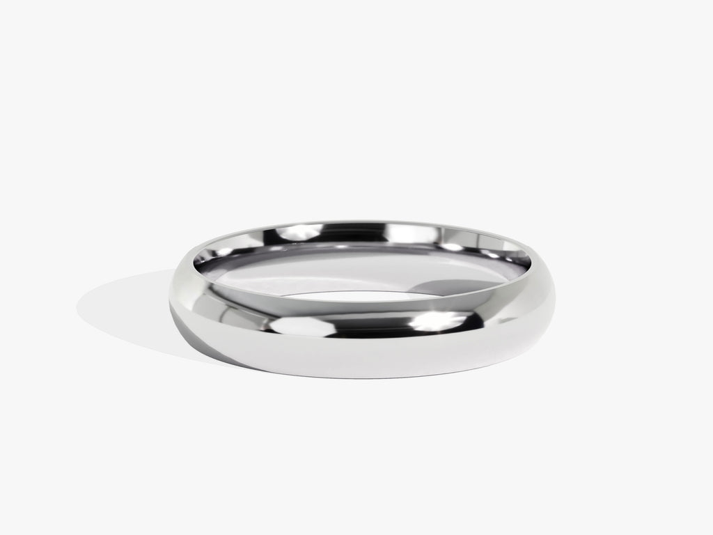 4.0mm Classic Dome Shine Wedding Band - Doozy Diamonds