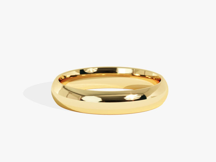 4.0mm Classic Dome Shine Wedding Band - Doozy Diamonds