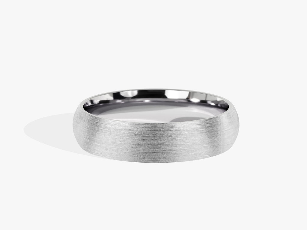 5.0mm Matte Brushed Classic Dome Wedding Band - Doozy Diamonds