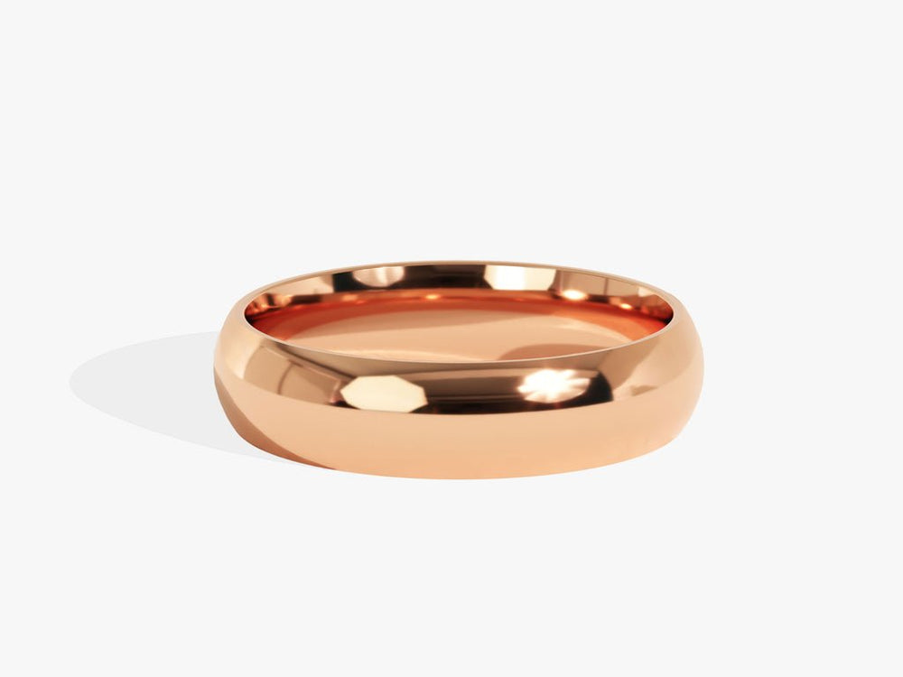 5.0mm Classic Dome Shine Wedding Band - Doozy Diamonds