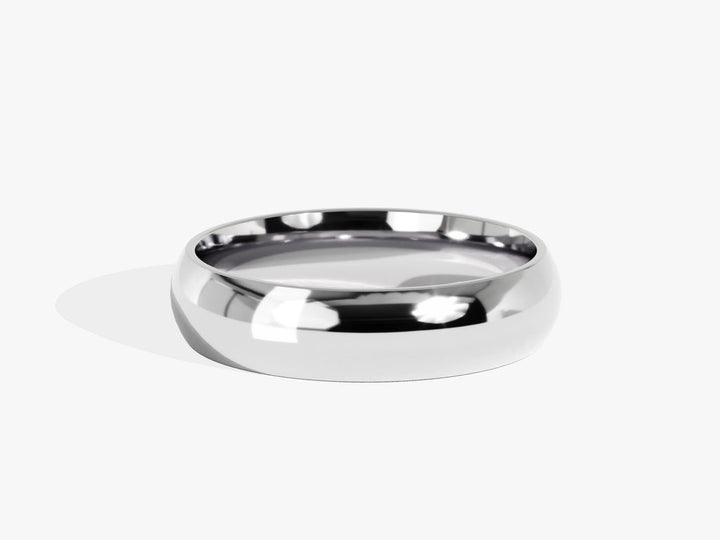 5.0mm Classic Dome Shine Wedding Band - Doozy Diamonds