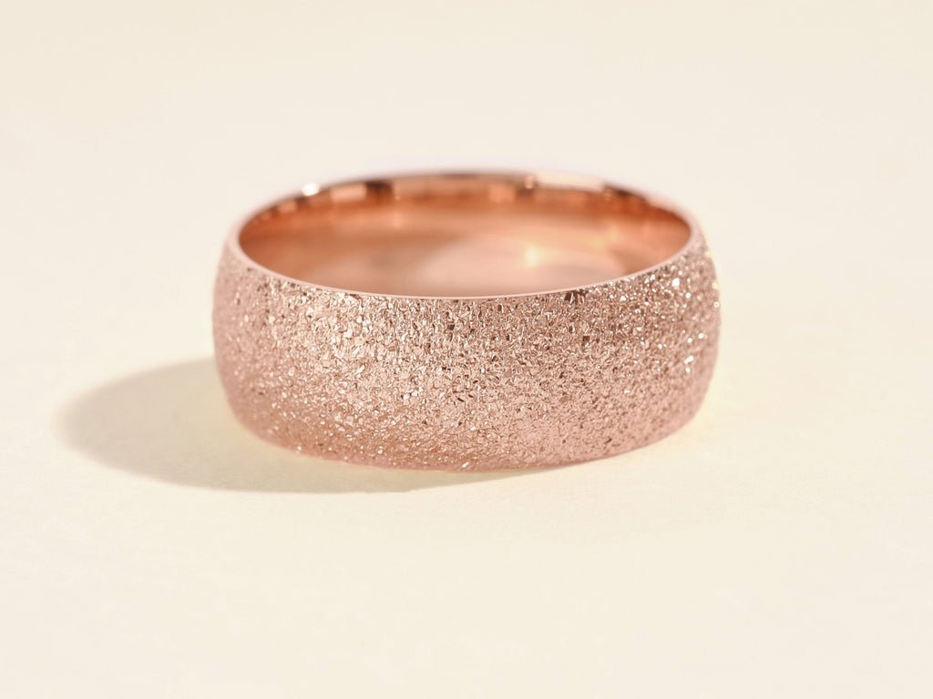 8mm Domed Stardust Men's Wedding Band - Doozy Diamonds