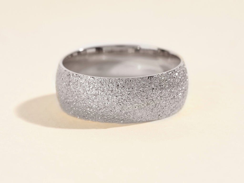 8mm Domed Stardust Men's Wedding Band - Doozy Diamonds