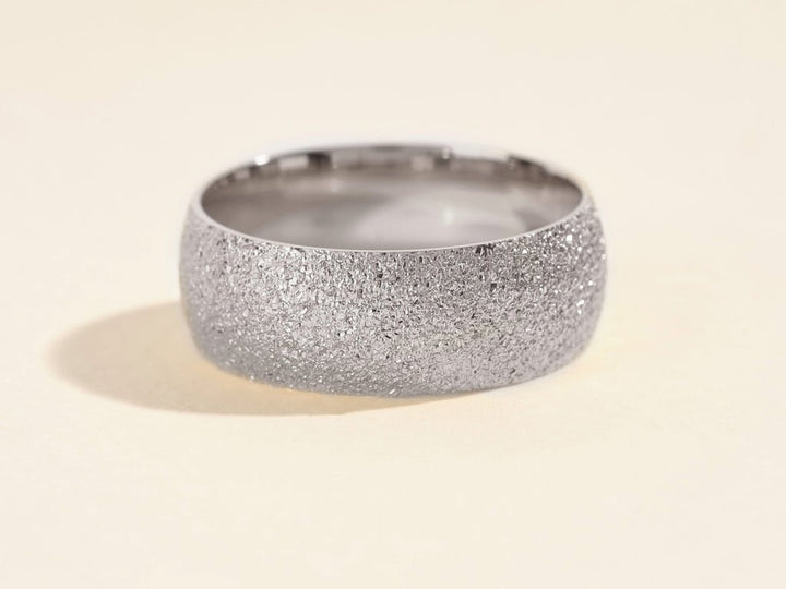 8mm Domed Stardust Men's Wedding Band - Doozy Diamonds