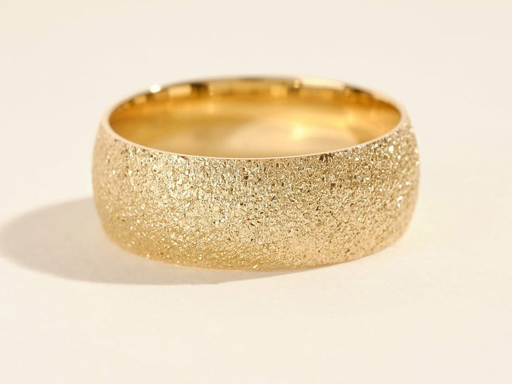 8mm Domed Stardust Men's Wedding Band - Doozy Diamonds