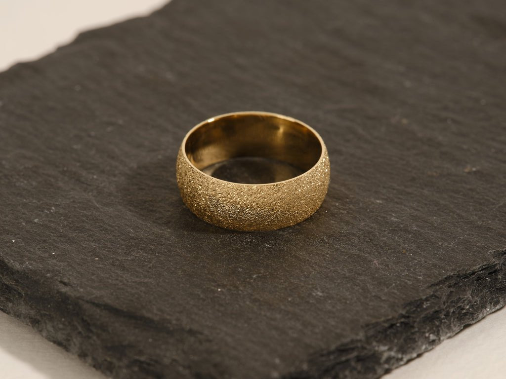 8mm Domed Stardust Men's Wedding Band - Doozy Diamonds