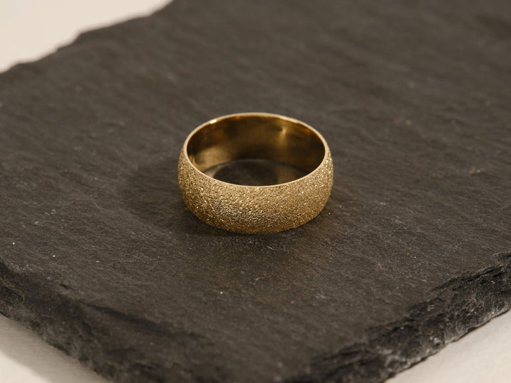 8mm Domed Stardust Men's Wedding Band - Doozy Diamonds