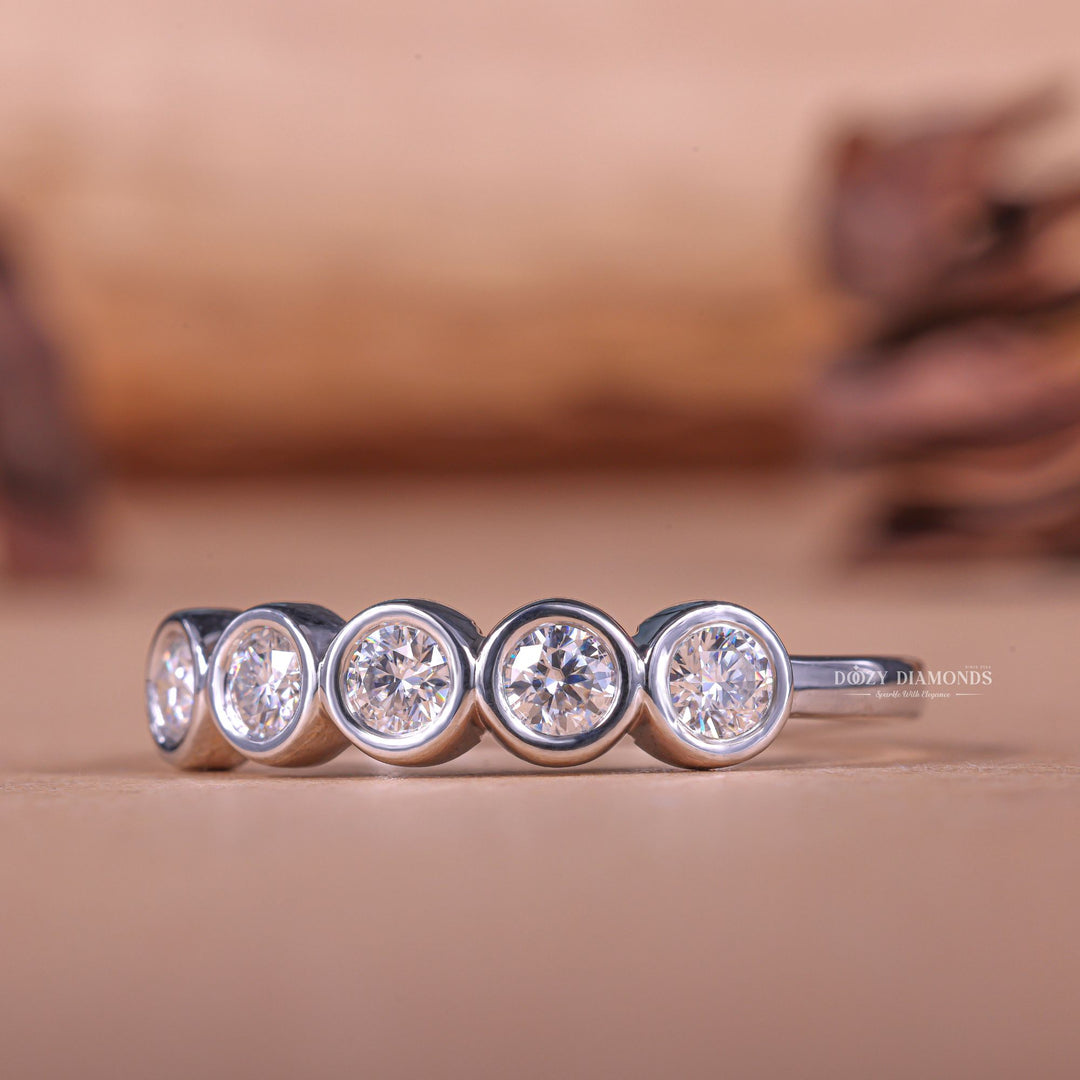 Ethically sourced round diamond eternity band