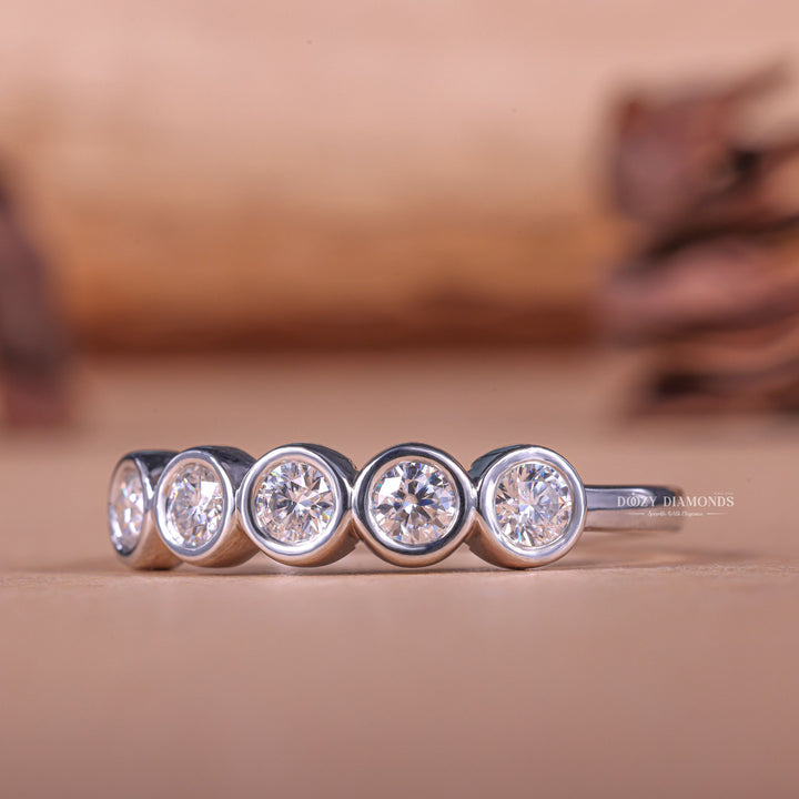 Ethically sourced round diamond eternity band