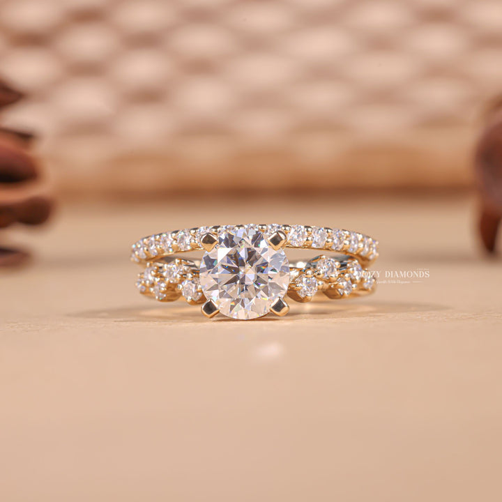 Bridal ring set, Wedding ring set, Engagement and wedding ring set, Bridal set rings, His and hers bridal ring set, 