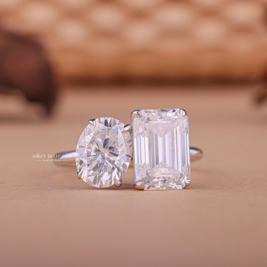 Discover oval solitaire lab grown diamond engagement ring online