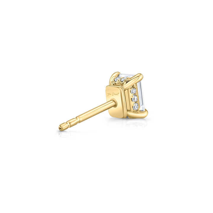 Emerald F - VS1 Lab - Grown Diamond Hidden Halo Stud Earrings - Doozy Diamonds