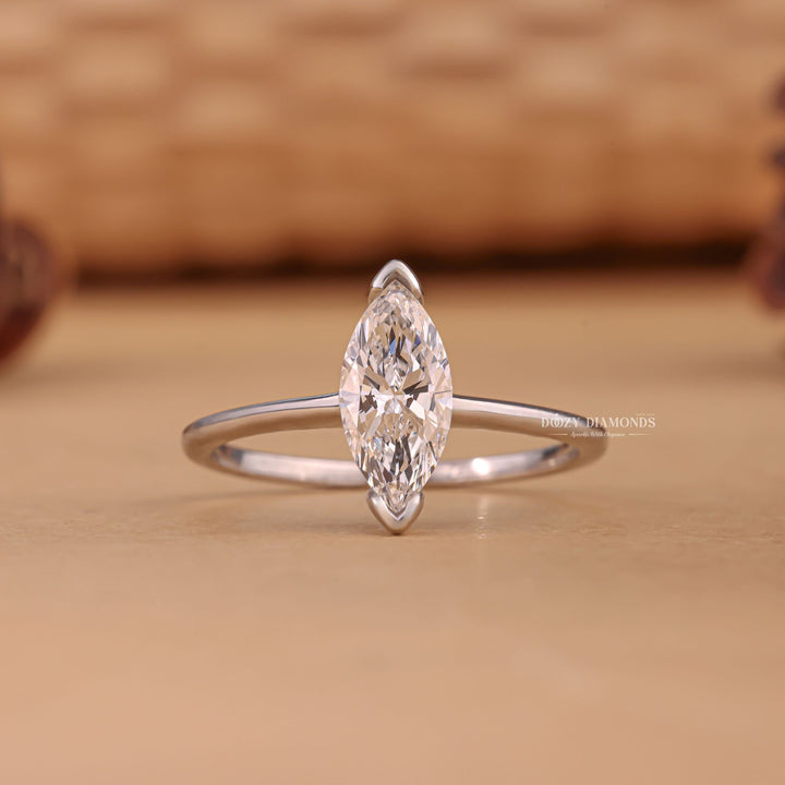1.0CT marquise cut solitaire engagement ring available to buy now