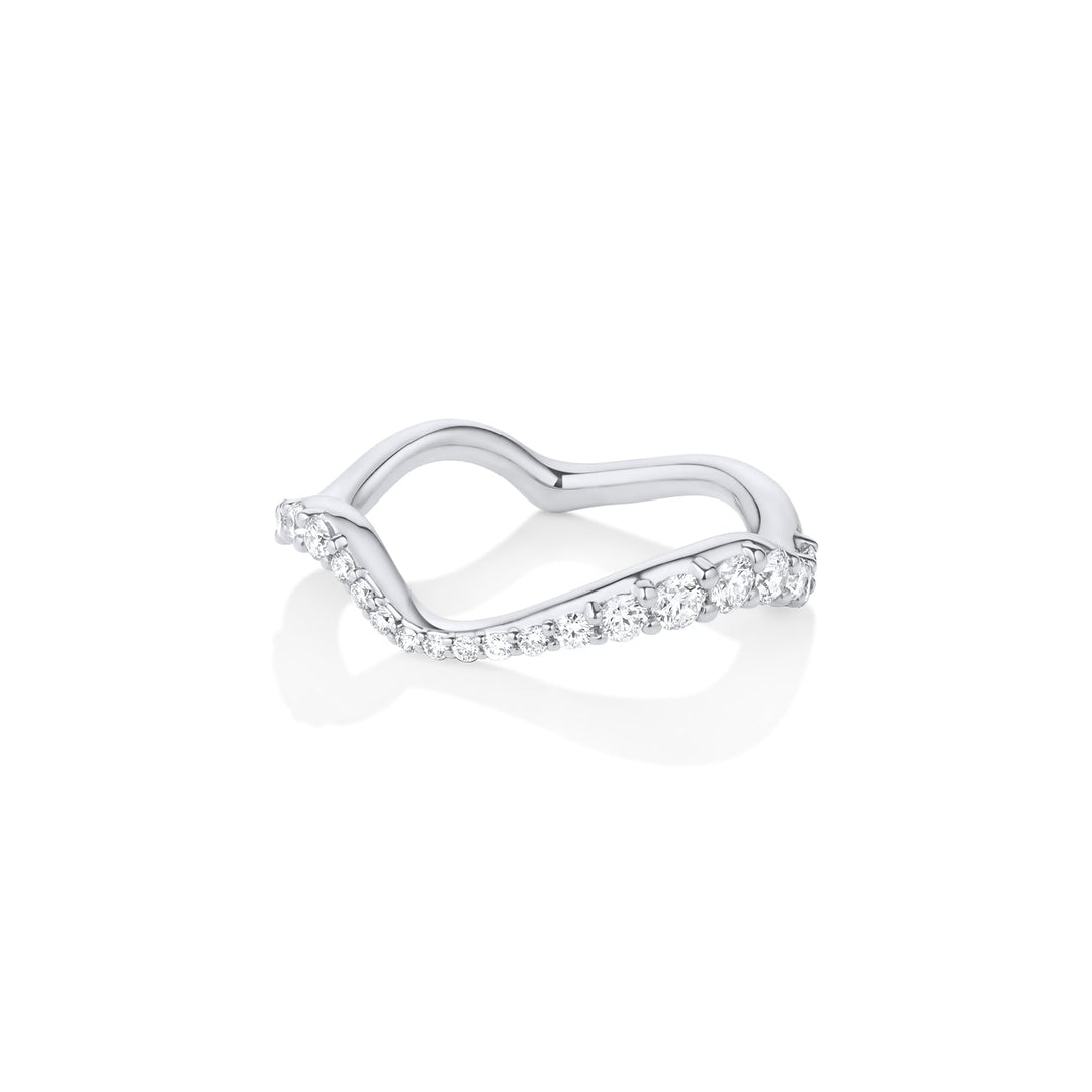 Ethically sourced round diamond eternity band