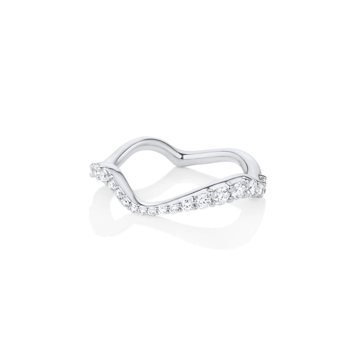 Ethically sourced round diamond eternity band