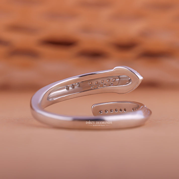 Ethically sourced round diamond eternity band