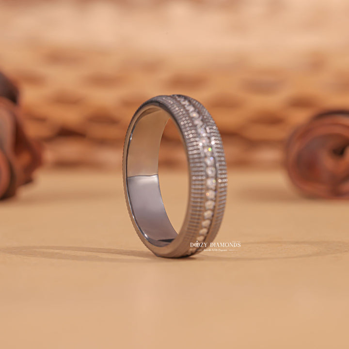 Ethically sourced round diamond eternity band