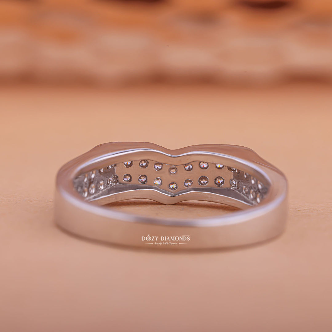 Ethically sourced round diamond eternity band