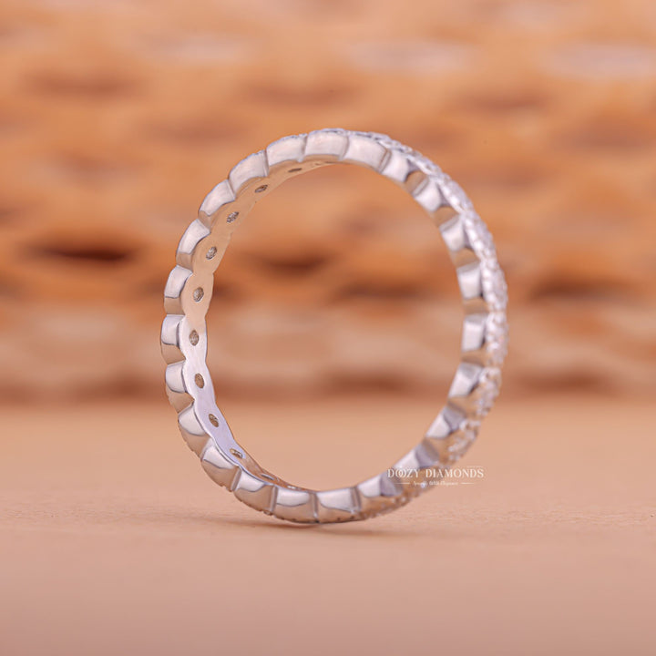 Close-up of 0.20CT round lab grown diamonds