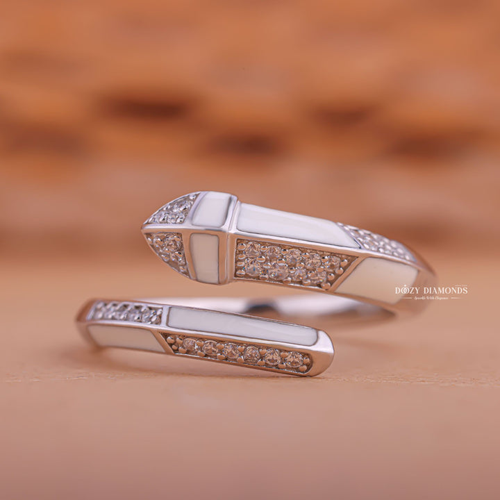 Round round diamond wedding band front view