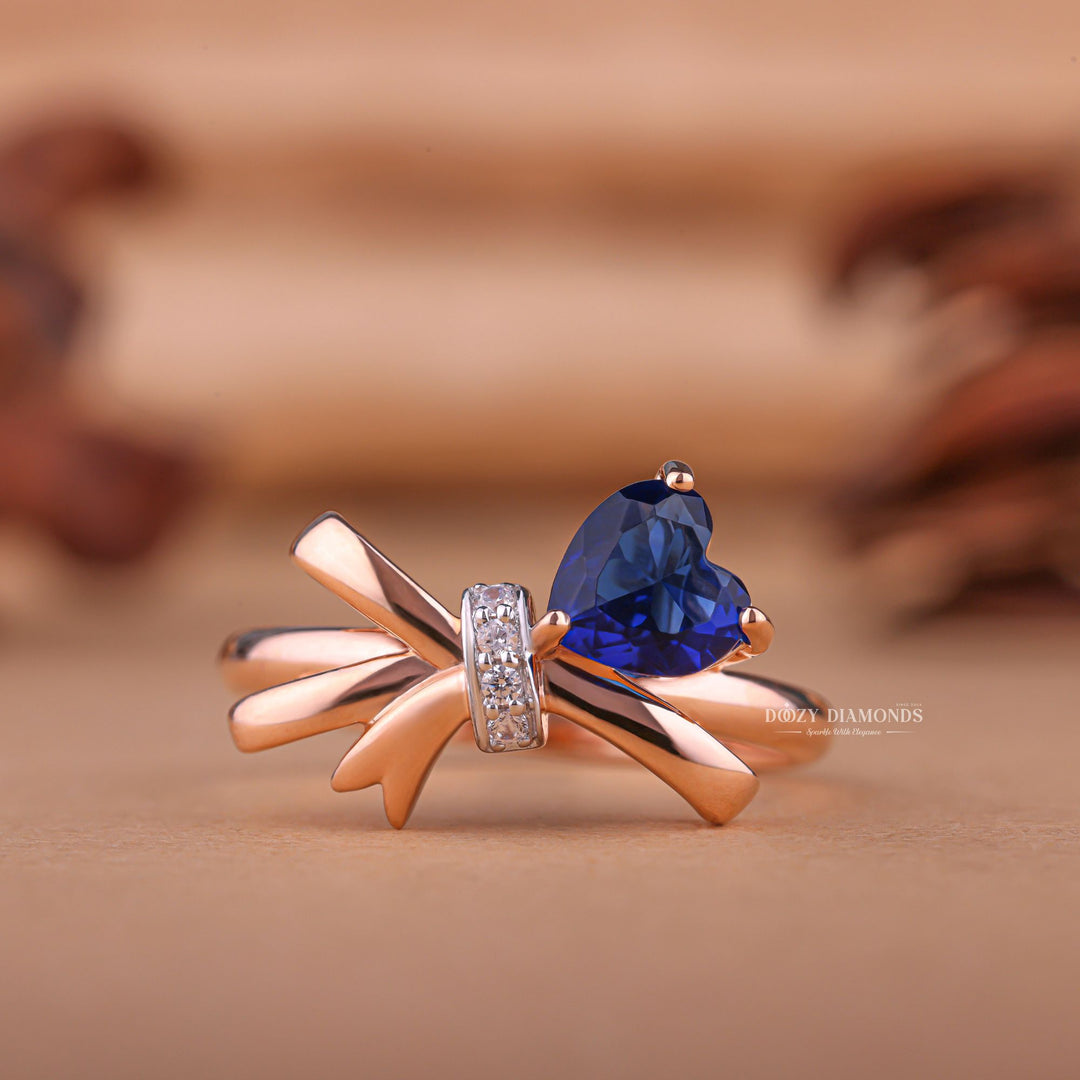 Discover heart solitaire lab grown diamond engagement ring online