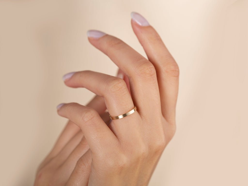 2.0mm Classic Flat Wedding Band - Matte Brushed - Doozy Diamonds