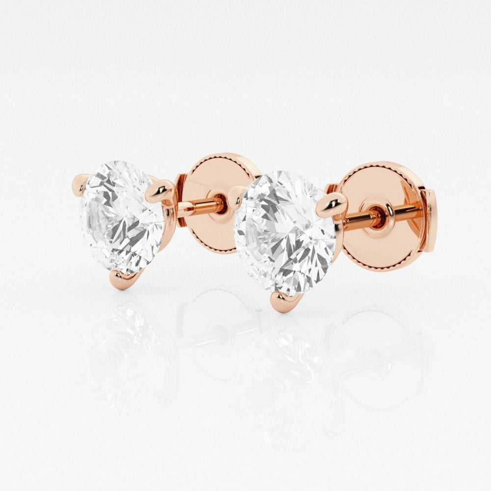 3ct Round FG - VS2 Lab - Grown Diamond Stud Earrings For Women - Doozy Diamonds