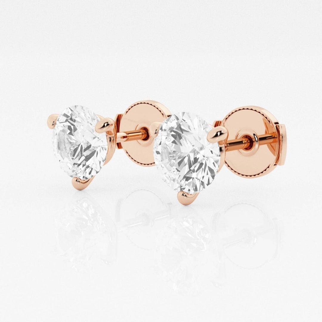 3ct Round FG - VS2 Lab - Grown Diamond Stud Earrings For Women - Doozy Diamonds