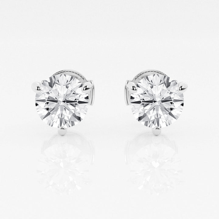3ct Round FG - VS2 Lab - Grown Diamond Stud Earrings For Women - Doozy Diamonds