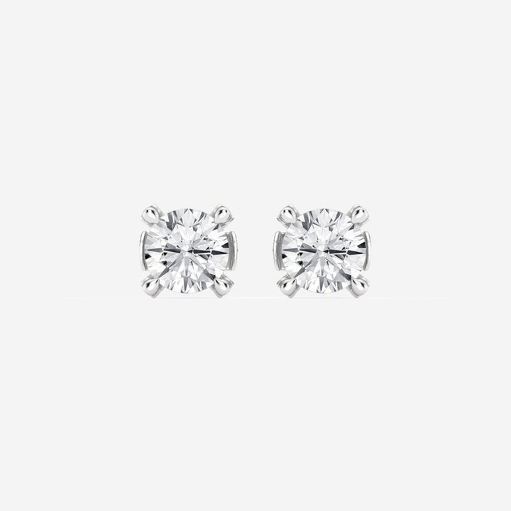 Round FG - VS2 Lab - Grown Diamond Bridge Stud Earrings For Women - Doozy Diamonds