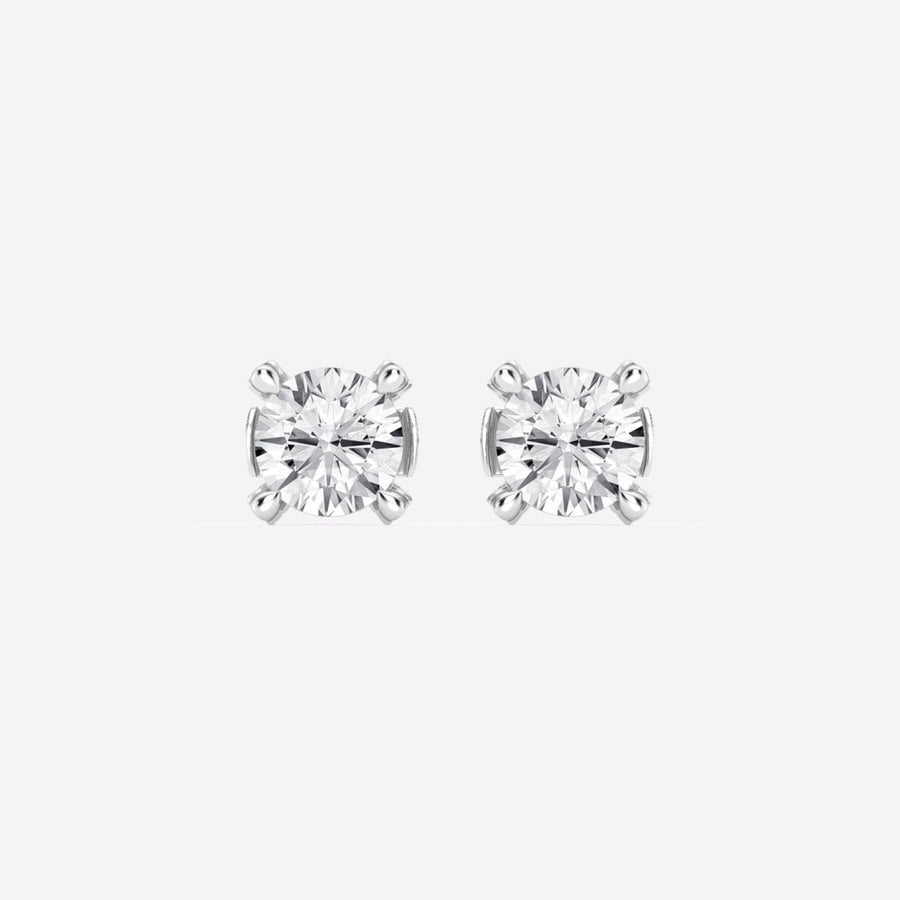 Round FG - VS2 Lab - Grown Diamond Bridge Stud Earrings For Women - Doozy Diamonds