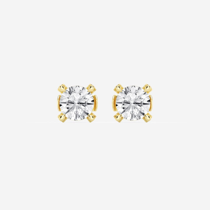 Round FG - VS2 Lab - Grown Diamond Bridge Stud Earrings For Women - Doozy Diamonds