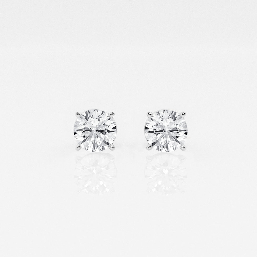 Round FG - VS2 Lab - Grown Diamond Solitaire Stud Earrings - Doozy Diamonds