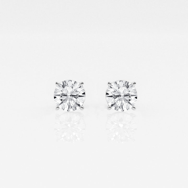 Round FG - VS2 Lab - Grown Diamond Solitaire Stud Earrings - Doozy Diamonds
