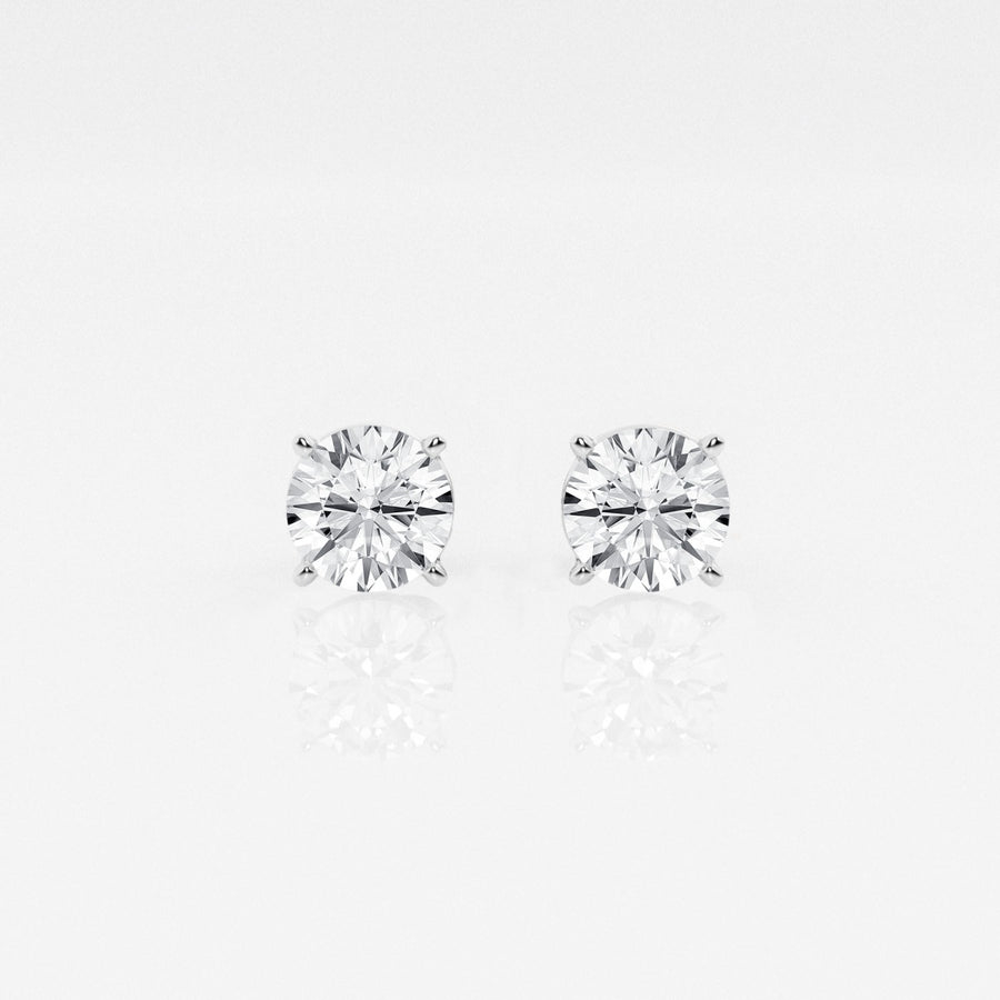 Round FG - VS2 Lab - Grown Diamond Solitaire Stud Earrings - Doozy Diamonds