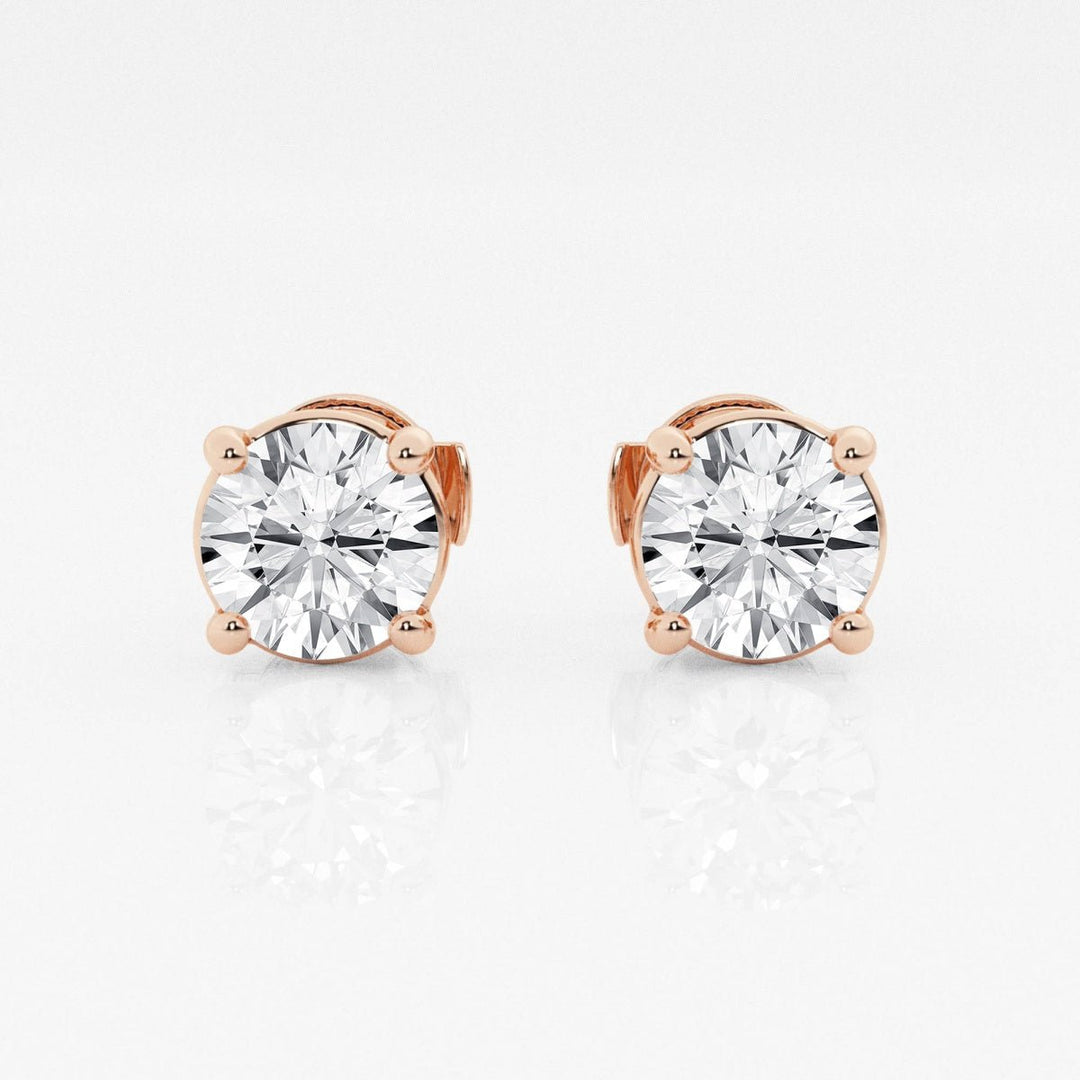 Round FG - VS2 Lab - Grown Diamond Stud Earrings For Women - Doozy Diamonds
