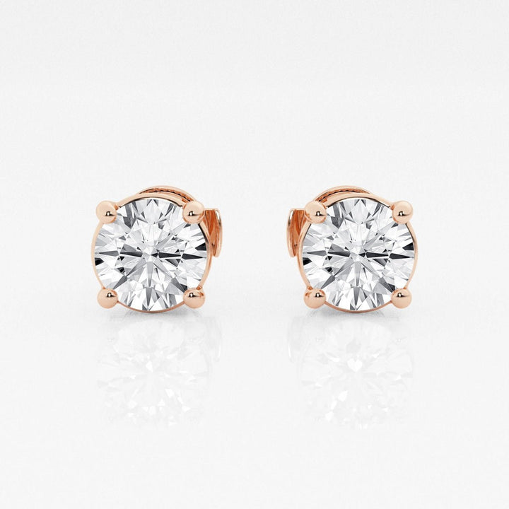 Round FG - VS2 Lab - Grown Diamond Stud Earrings For Women - Doozy Diamonds