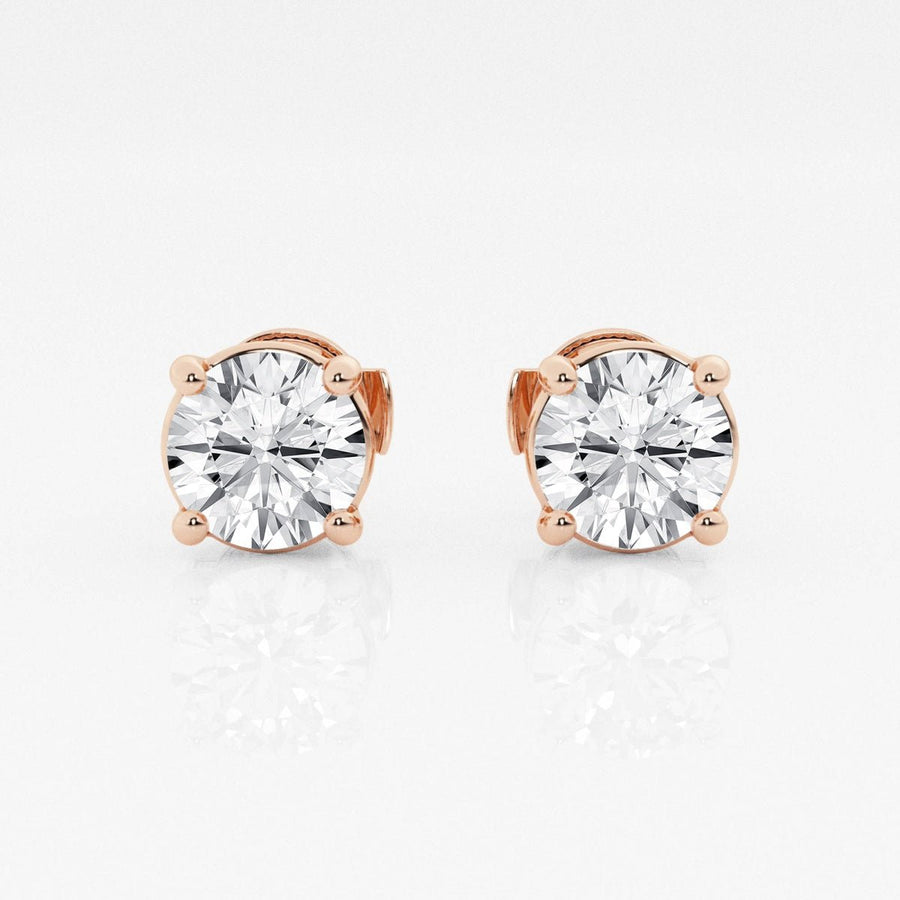 Round FG - VS2 Lab - Grown Diamond Stud Earrings For Women - Doozy Diamonds