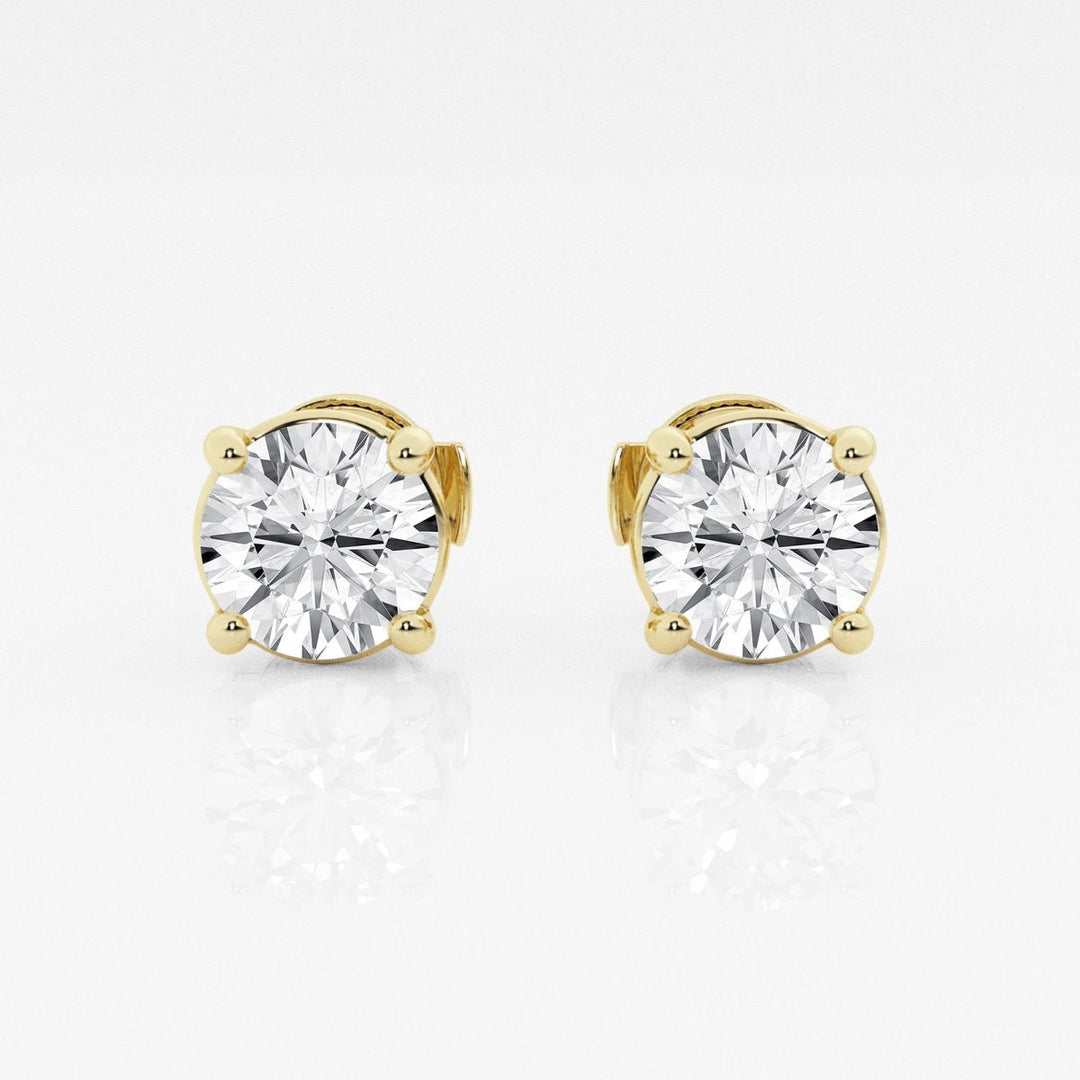 Round FG - VS2 Lab - Grown Diamond Stud Earrings For Women - Doozy Diamonds