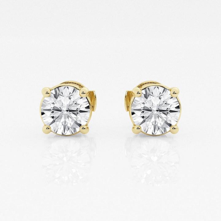 Round FG - VS2 Lab - Grown Diamond Stud Earrings For Women - Doozy Diamonds