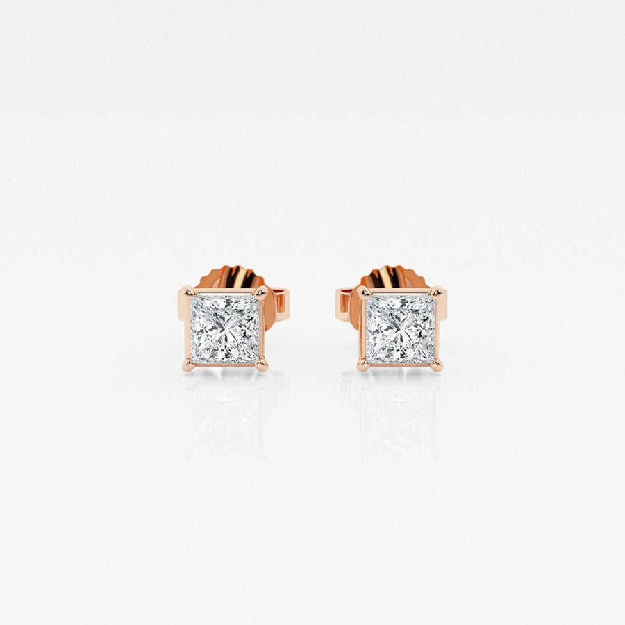 Princess FG - VS2 Lab - Grown Diamond Solitaire Stud Earrings - Doozy Diamonds